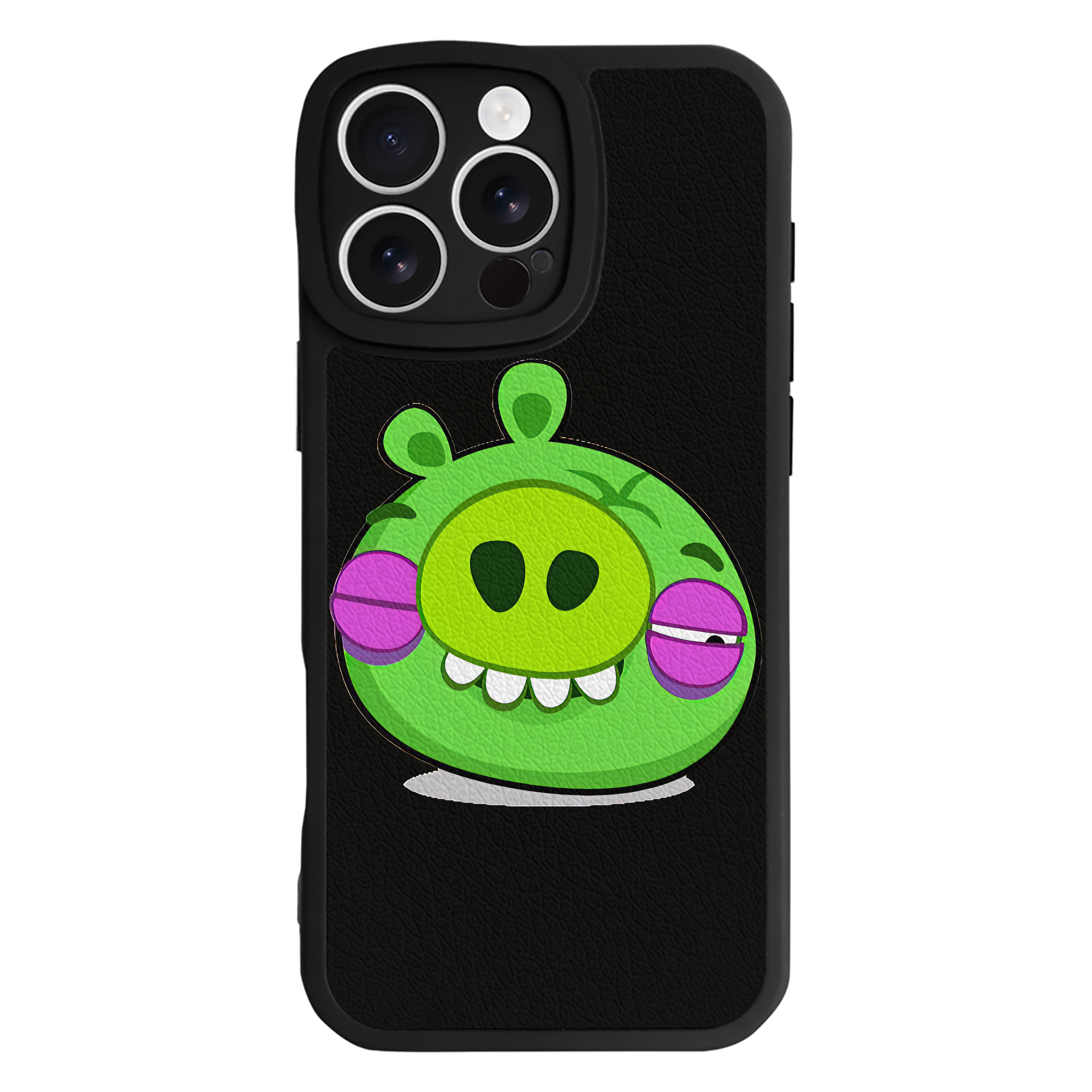 （画像用） Angry Birds アングリーバード 【iPhone 16シリーズ対応】シリコンスマホケース（レザー調） 材質：シリコン